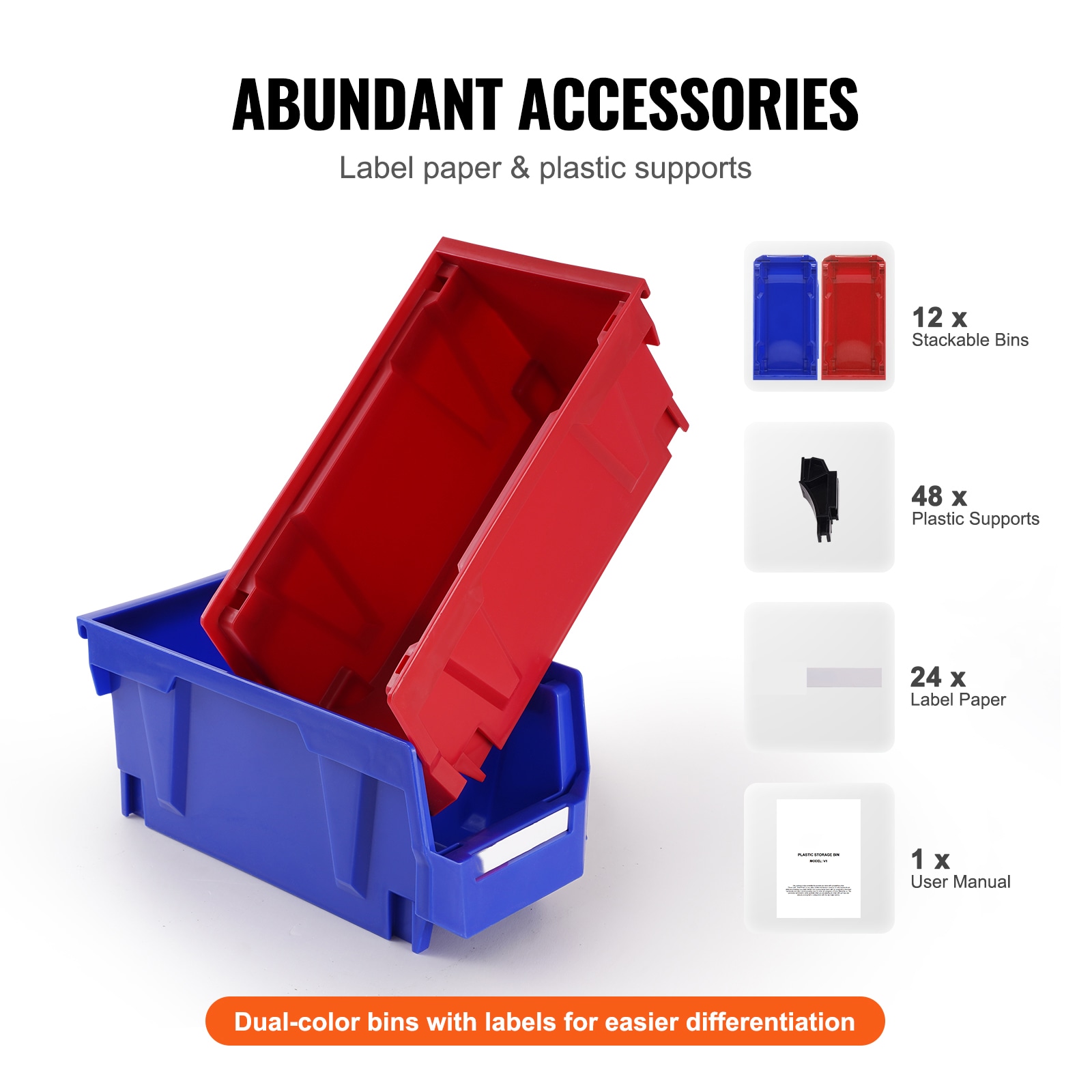 Stackable Plastic Storage Bins For Shelving And Pantry Organising_voghion.com